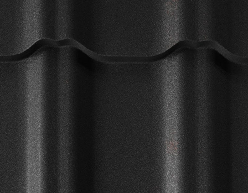 Стальной бархат 7024 металлочерепица Гранд лайн