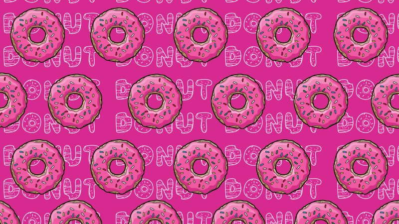 Пончики фон