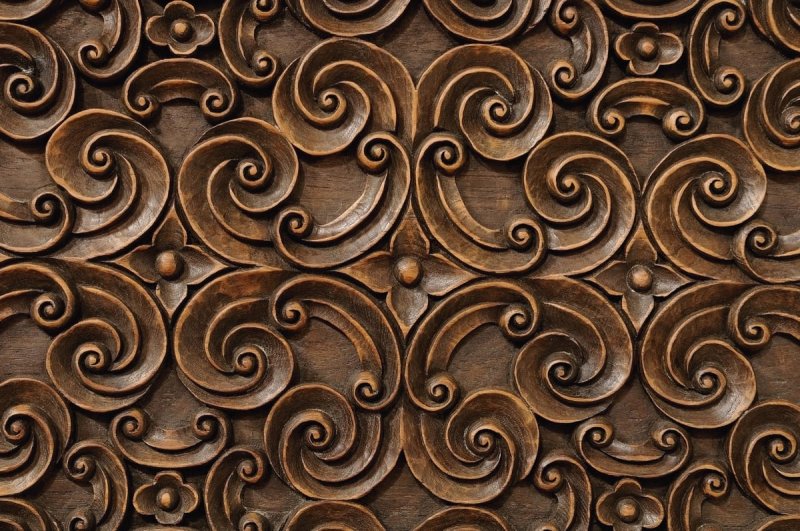 Коричневый узор