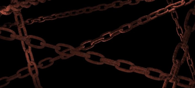 Цепи на черном фоне