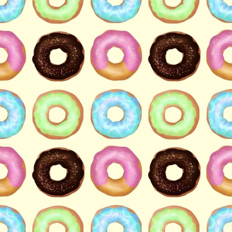 Много пончиков