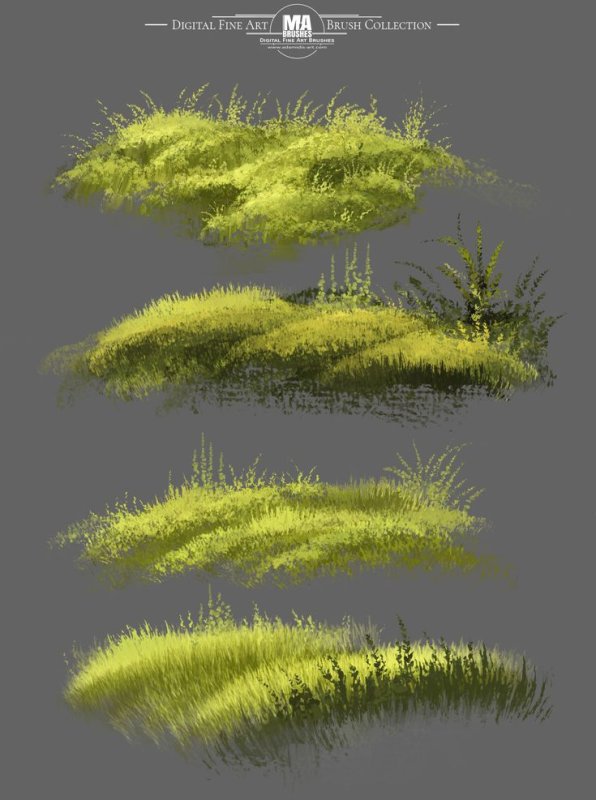 Кисть grass Procreate