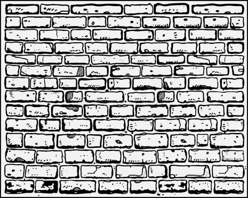 Нарисованная кирпичная стена