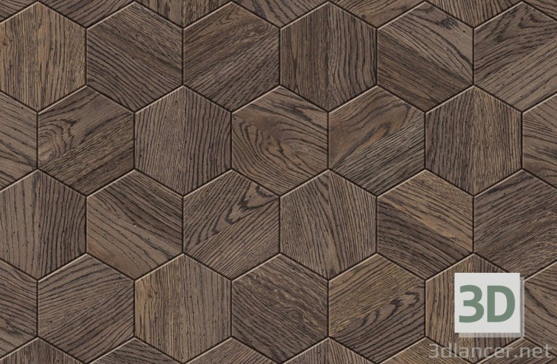Плитка напольная Гексагон Wood Tiles 2