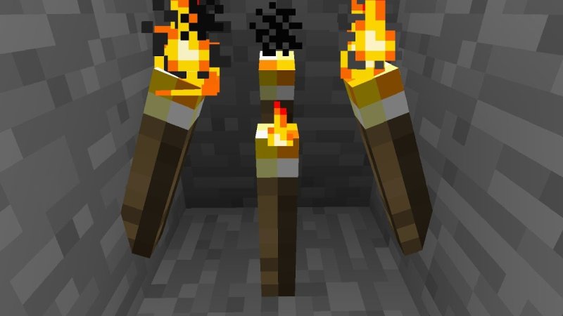 Адский факел майнкрафт