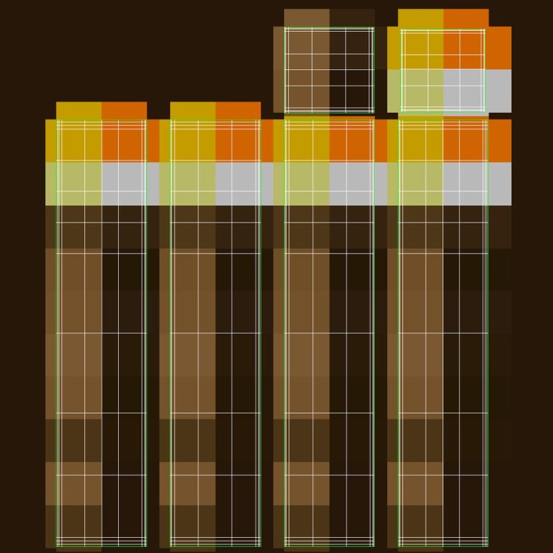 Бумажный факел из МАЙНКРАФТА