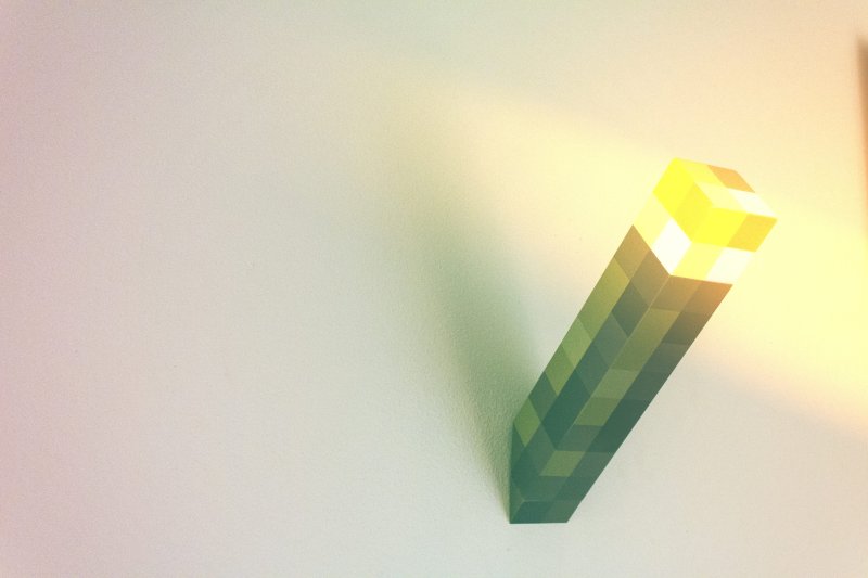 Светильники настенные из МАЙНКРАФТА факел