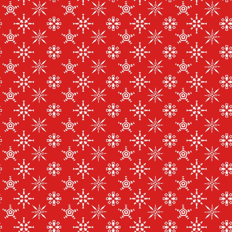 Красный фон со снежинками