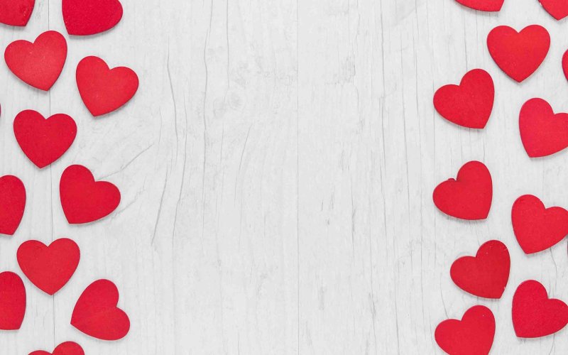 Сердечки фон