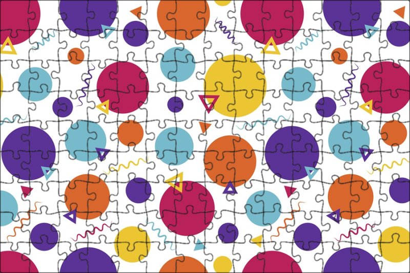 Фон разноцветные круги