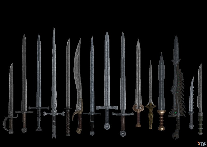 Стальной меч одноручный скайрим