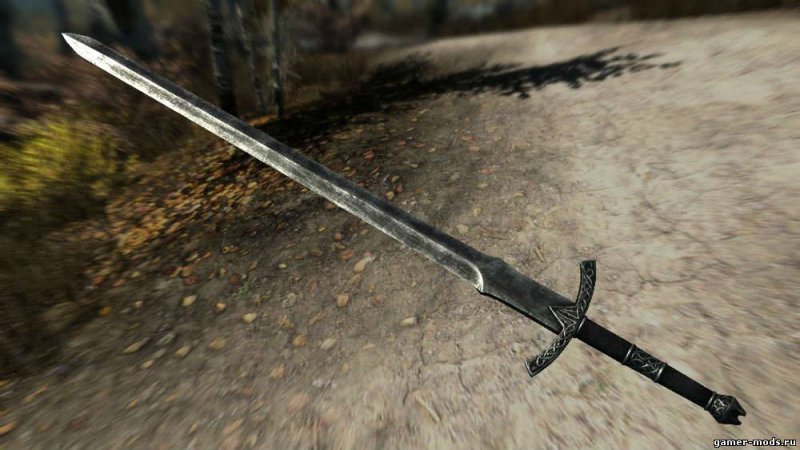 Одноручный серебрянный меч скайрим