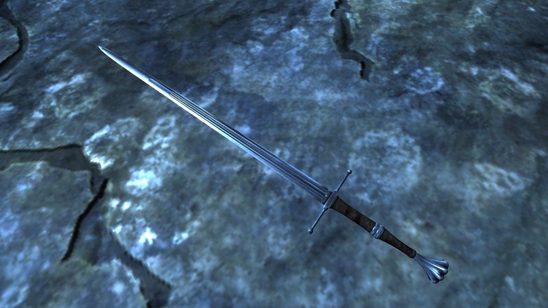 Стальной меч одноручный скайрим