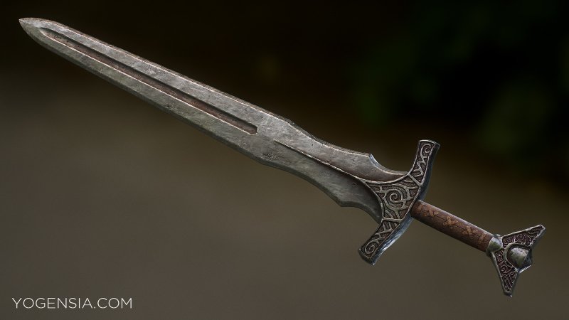 Нордский двуручный меч скайрим