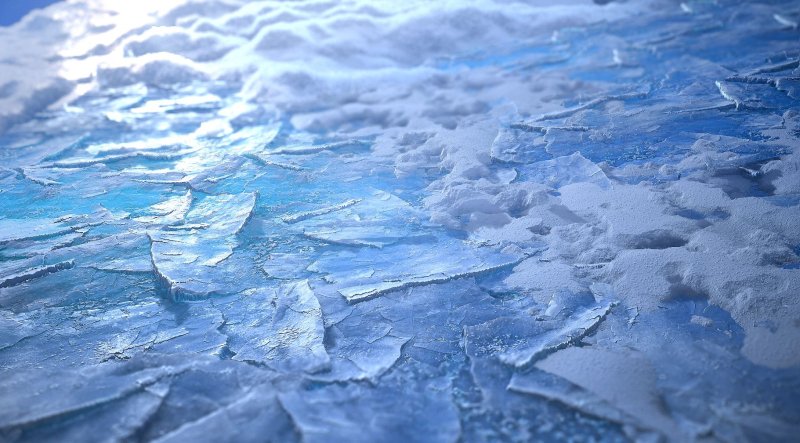 Лед на земле
