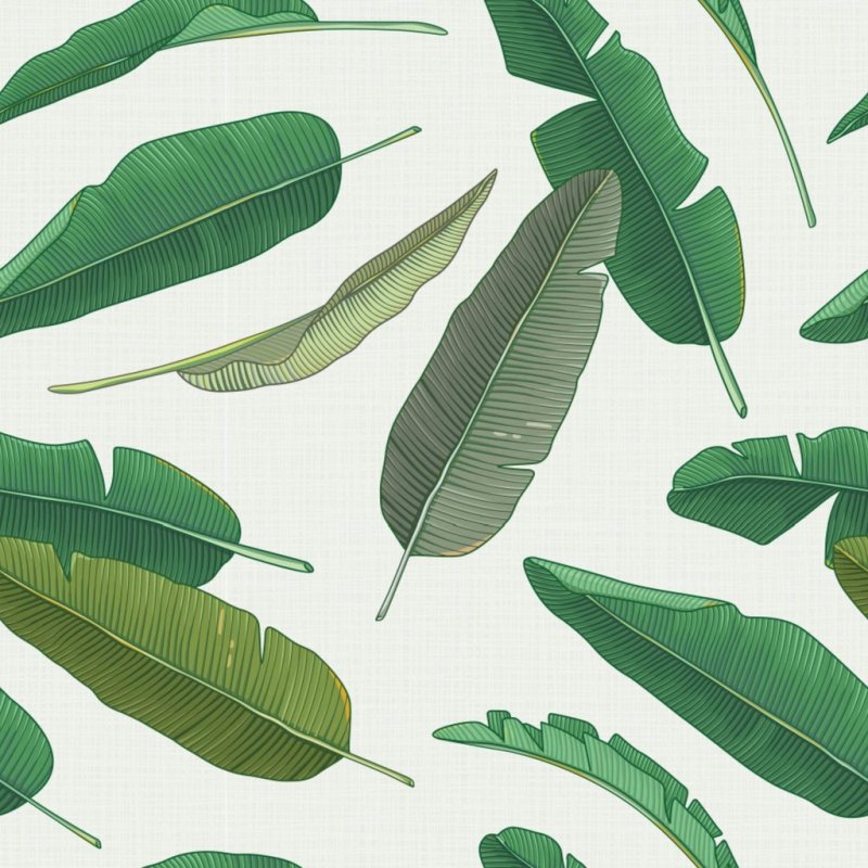 Банановые листья принт