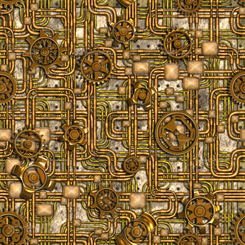 Текстуры в стиле стимпанк