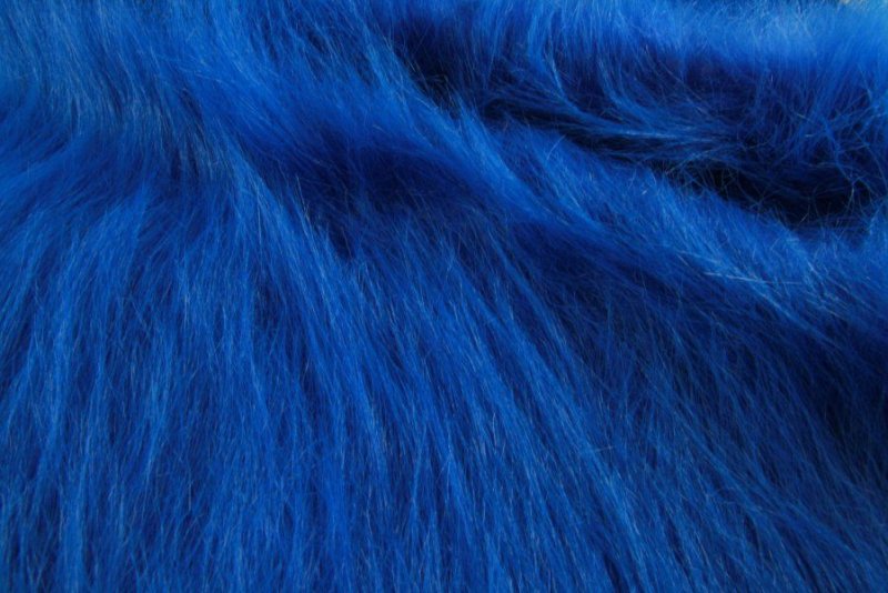 Искусственный мех голубой
