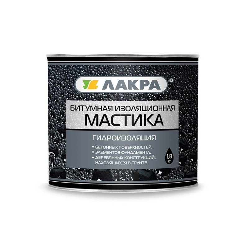 Мастика битумная изоляционная Лакра 1,8 кг