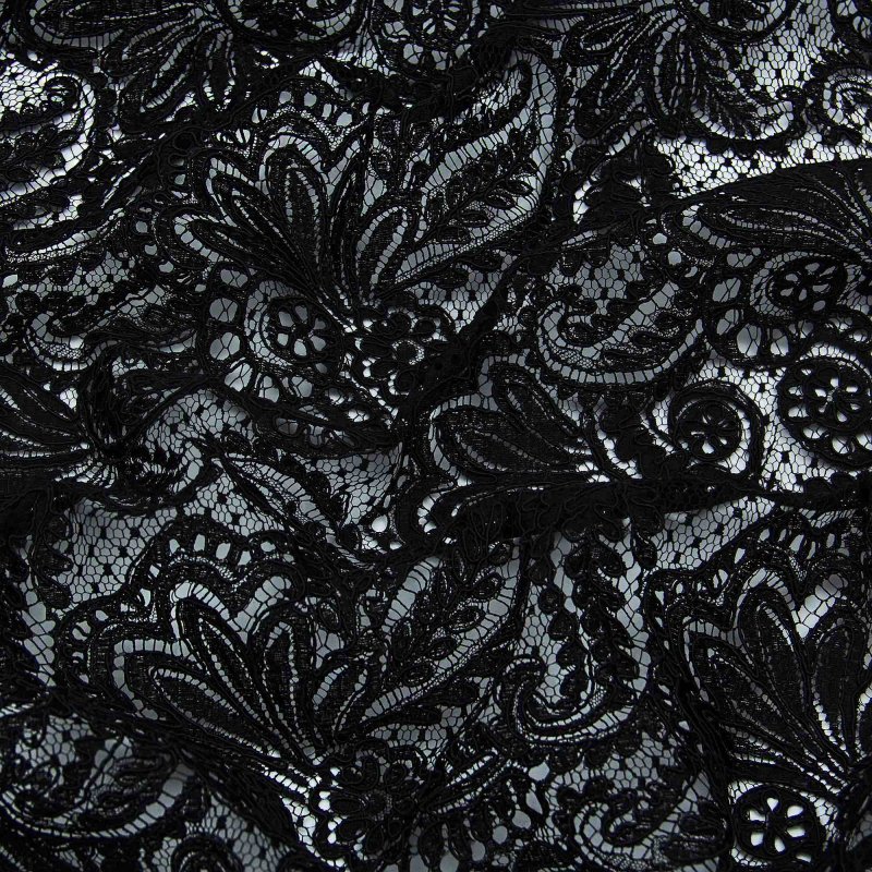 Черное кружево ткань