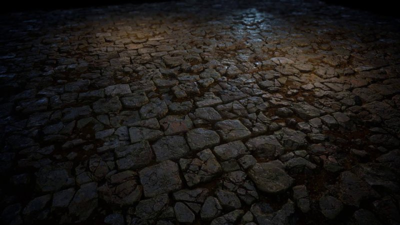 Каменный пол в замке