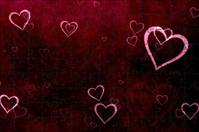 Сердечки фон