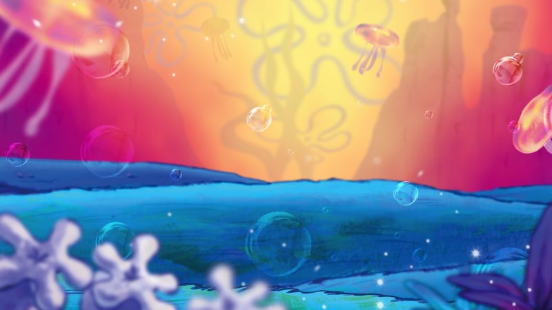 Морское дно Спанч Боб