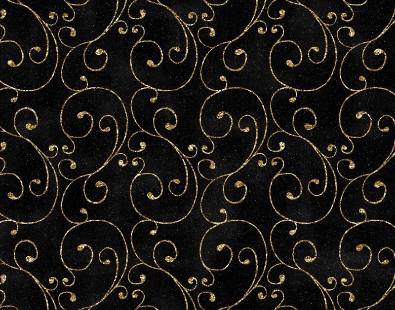 Черный фон с узорами