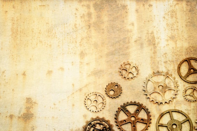 Фон в стиле стимпанк