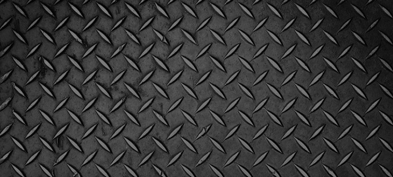 Алюминиевый лист рифленый черный