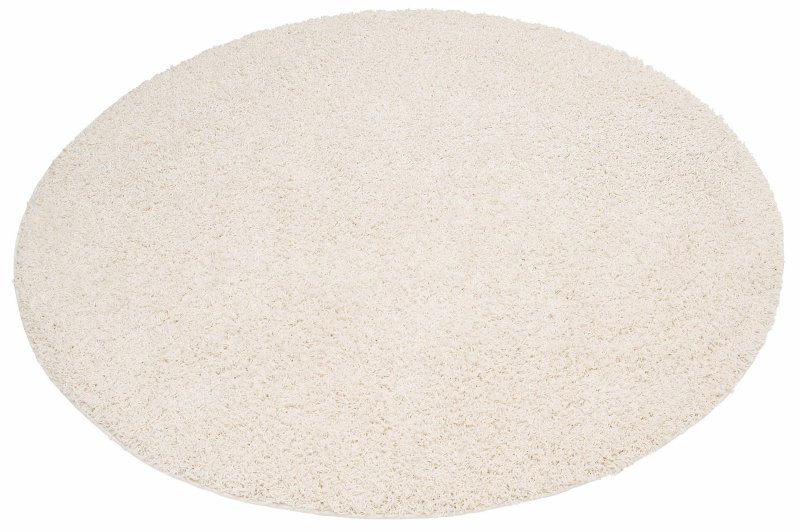 Белый круглый ковер