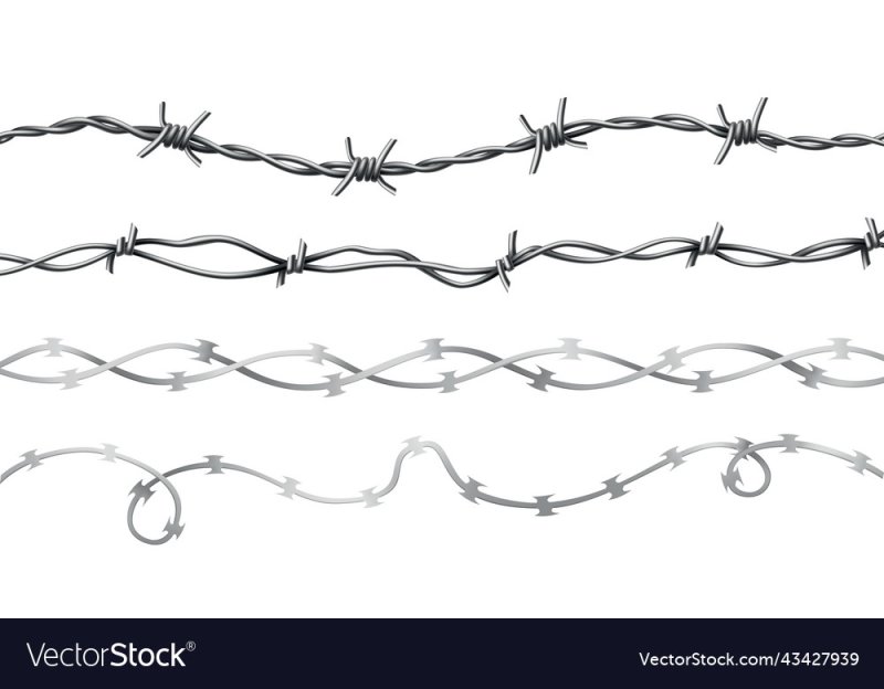 Колючая проволока векторный клипарт