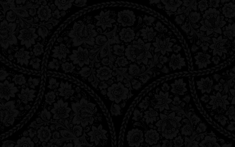 Черный фон с узорами