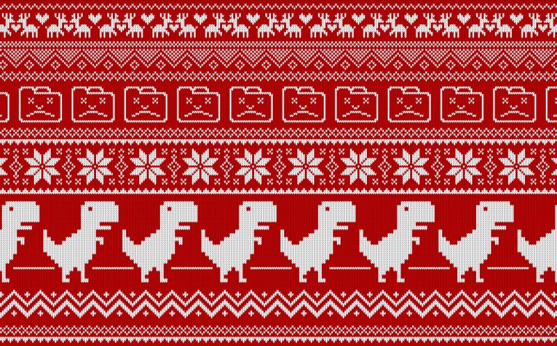 Узор новогоднего свитера
