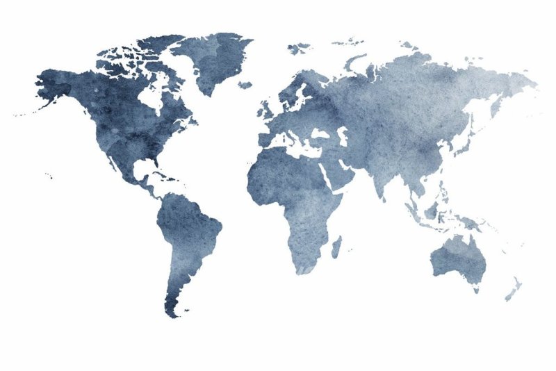 Карта мира картинка для презентации