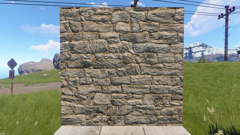 Каменный забор раст рейд