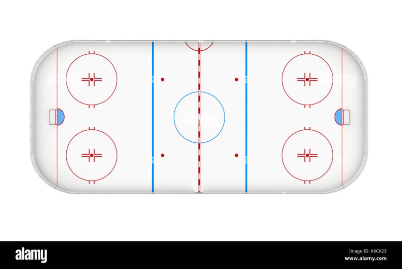 Разметка хоккейной площадки 20х40