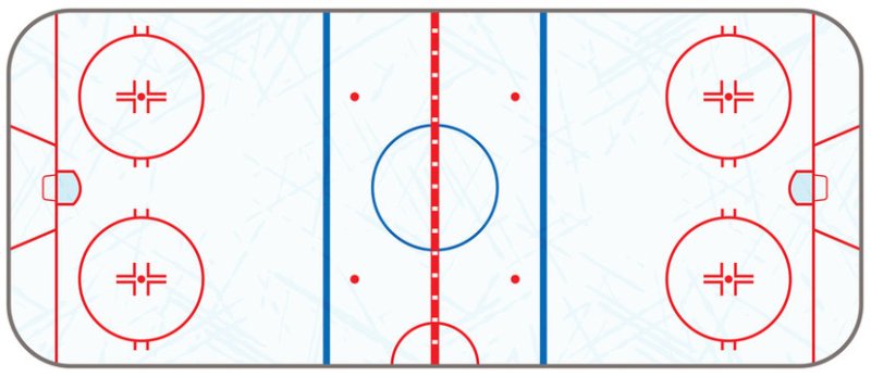 Разметка хоккейной площадки 20х40
