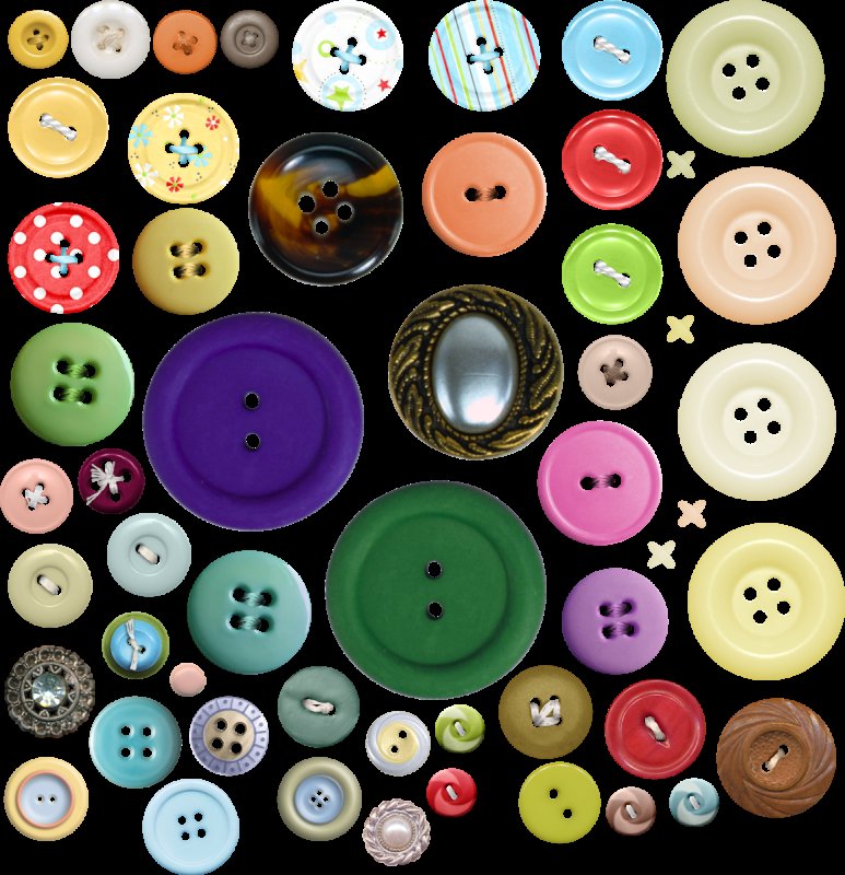 Пуговица без фона