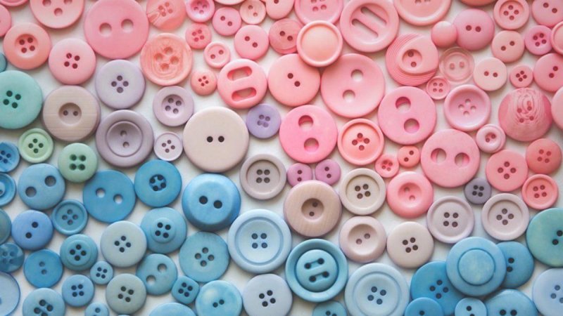 Красивые детские пуговицы
