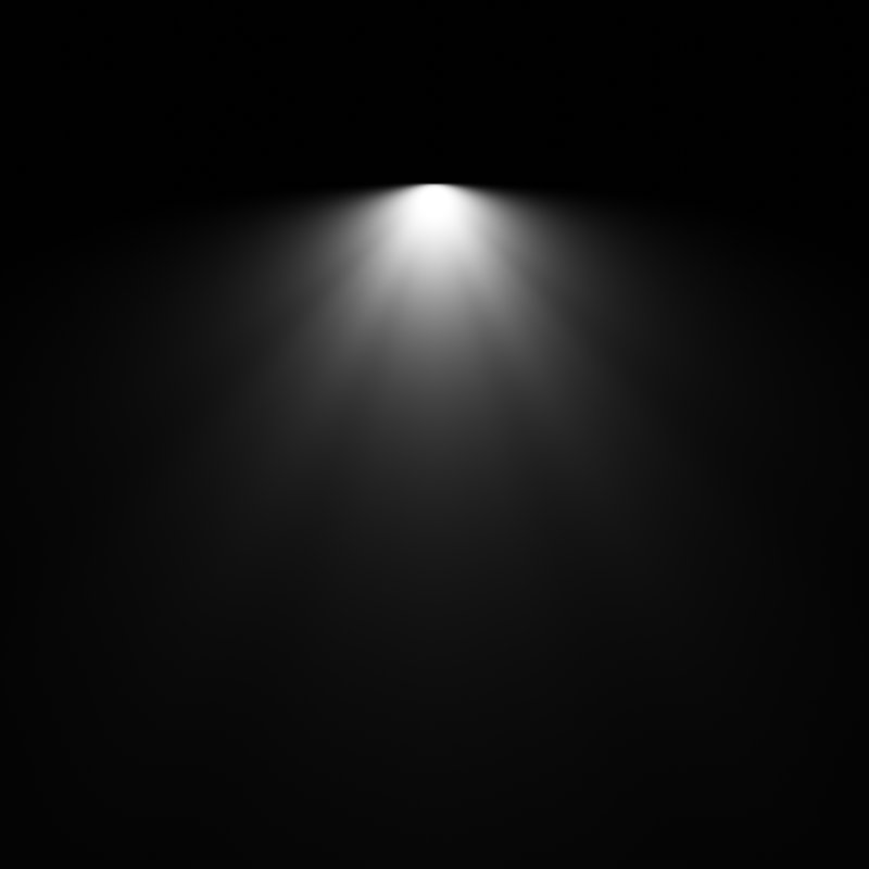 Свет прожектора сверху