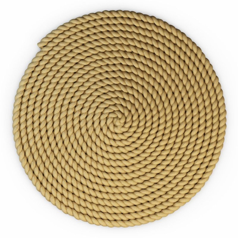 Круглые плетеные коврики