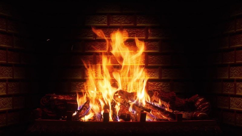 Пламя в камине