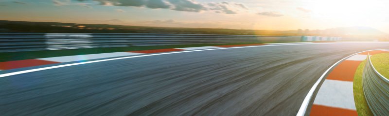 Гоночная трасса с боку