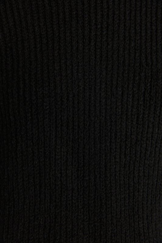Чёрный свитер ткань