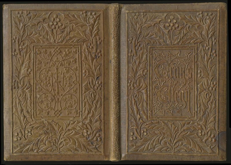 Старинный кожаный переплет