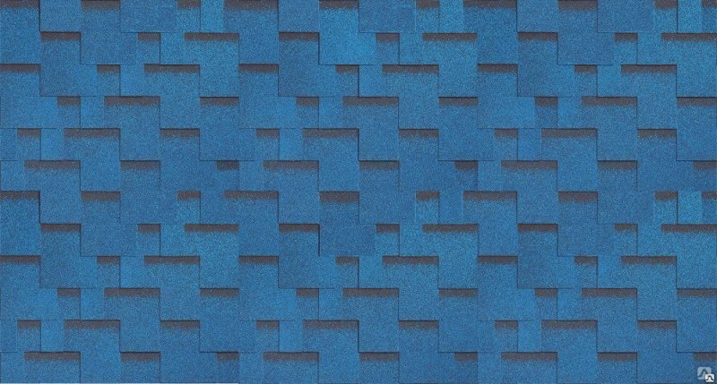 Мягкая черепица синяя ТЕХНОНИКОЛЬ