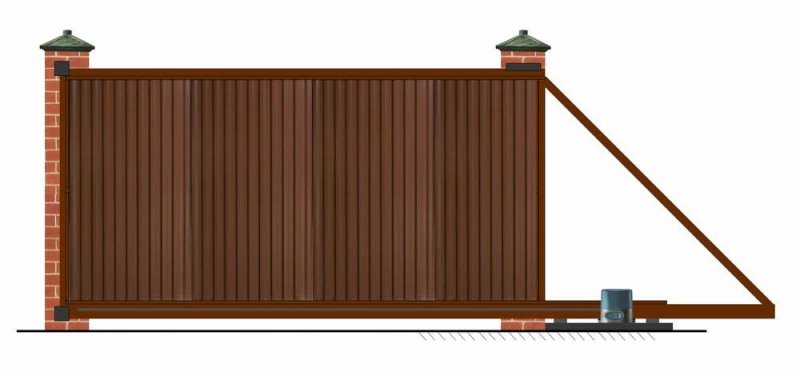 Ворота откатные Эстет 2х3,5 м