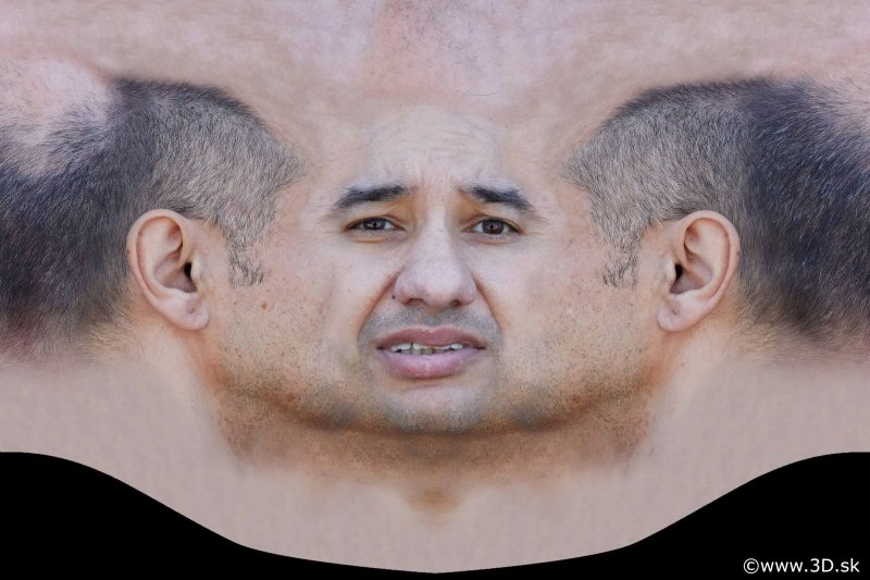 Текстура лица человека