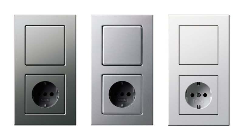 Gira e2 антрацит розетки